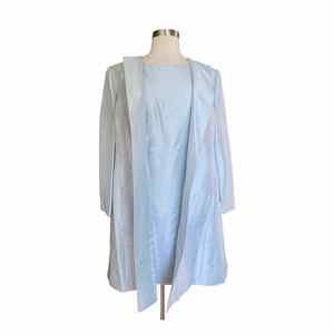 VINTAGE LINDA ALLARD ELLEN TRACY Silk Dress & Over Coat Set Pluz Size 22/24